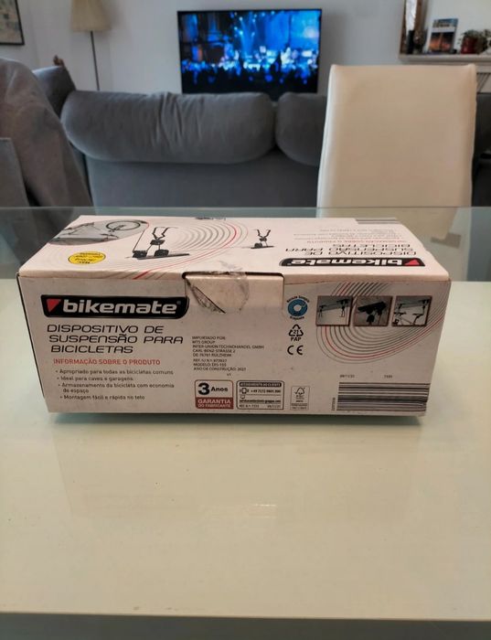 Dispositivo de suspensão para bicicletas (teto) - Bikemate