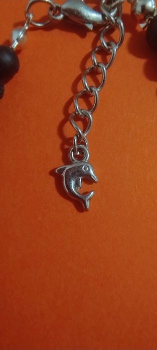 Bransoletka lawa, amazonit, jaspis