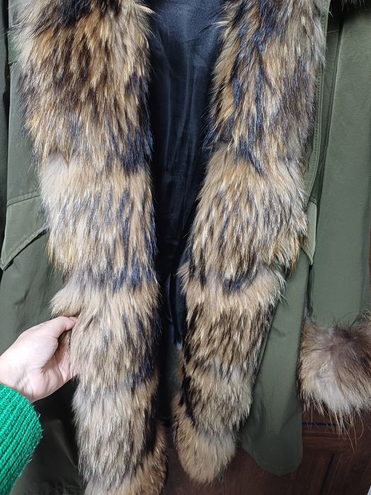Парка з натуральним хутром