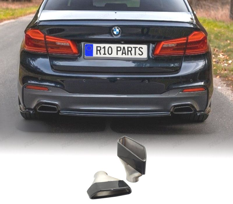 PONTEIRAS DE ESCAPE BMW G30 17-20 LOOK 530 PRETAS