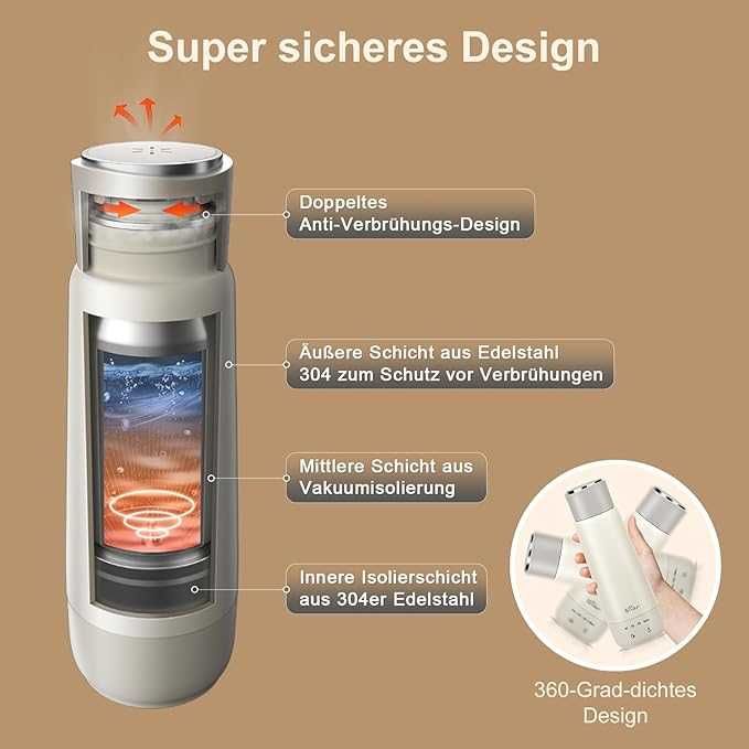 Przenośny Czajnik Bear 300 ml (3w1)