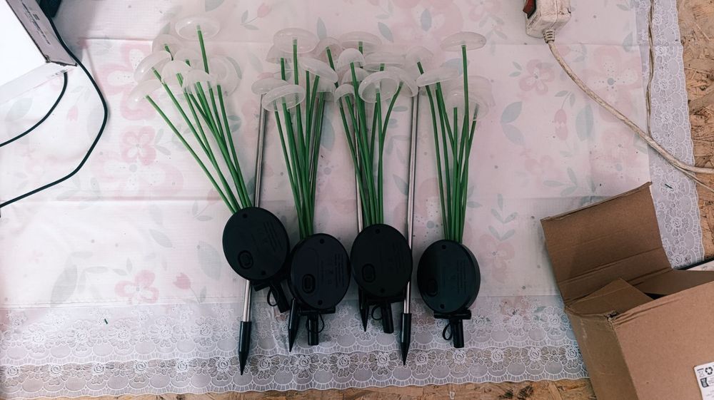 Садові світла у вигляді грибів