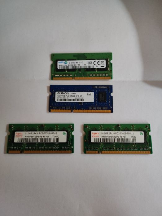 4gb 1gb 2gb 512mb Ram ddr2 ddr3 so-dimm sodimm оперативная память ноут