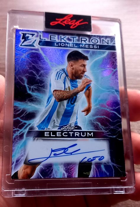 Lionel Messi Autógrafo Leaf 1/1 Selado.