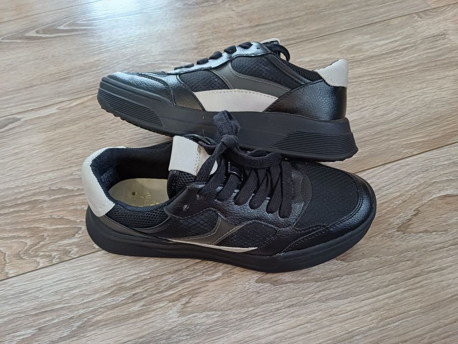 Czarne nowe adidasy sneakersy Venturini rozm 36.