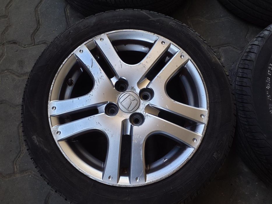 Jantes Honda R15 Com Pneus 185/55 Furação 4X100