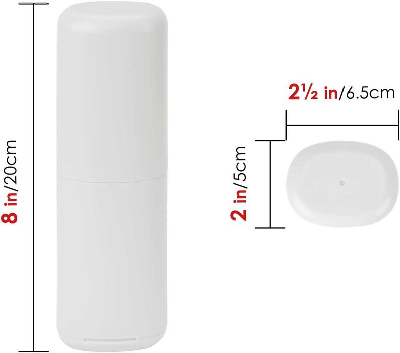 Linkidea Podróżne Etui na Pastę do Zębów, Etui 2w1, 2 szt.