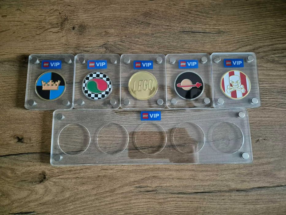 Komplet monet Lego Vip + Ramka (kolekcja limitowana)