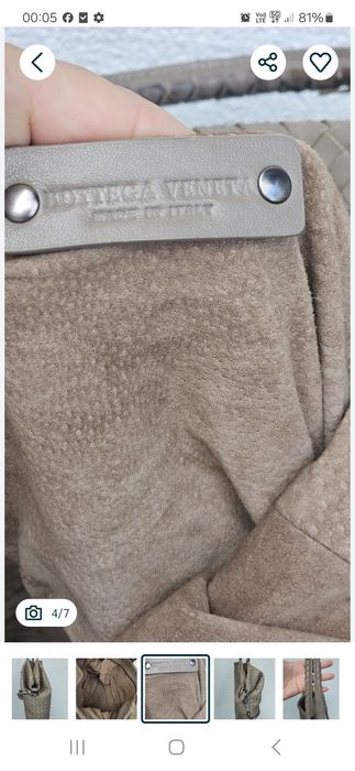 Torebka worek Bottega VENETA oryginal skóra naturalna