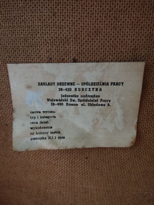 Krzesła PRL, komplet 6szt