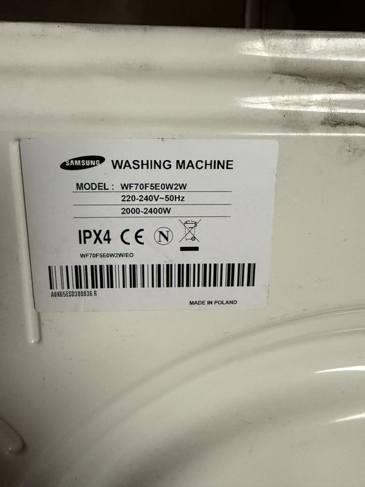 Pralka na czesci Samsung ecobubble 7kg części