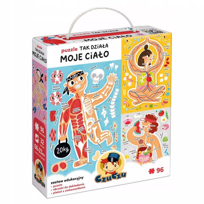 Puzzle 96 elementów. Tak działa Moje ciało. Bright Junior Media
