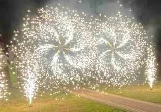 wiatrak iskier - fontanny iskier - z pilotem - pojedyncze