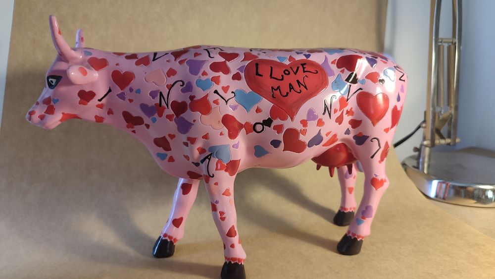 Vaca colecionável cow parade. Sem caixa. Muito raro