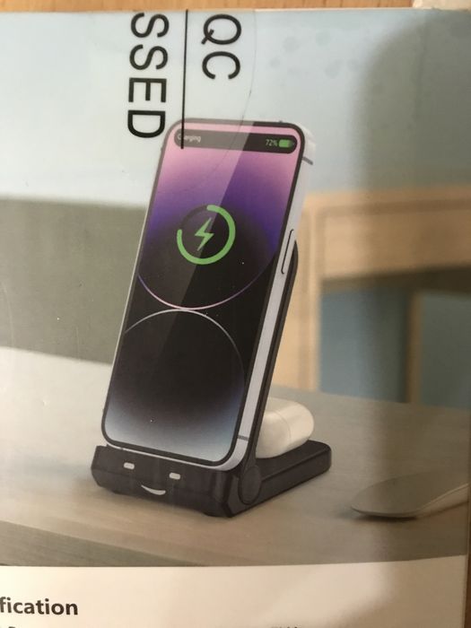 Беспроводная зардка.  2 в  1  Wireless. Charger
