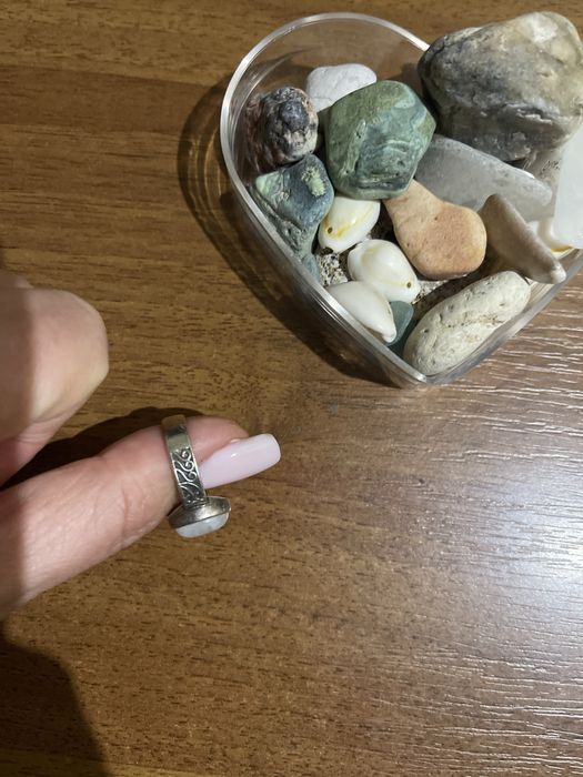 кольцо серебро 925 проба Индія з опалом