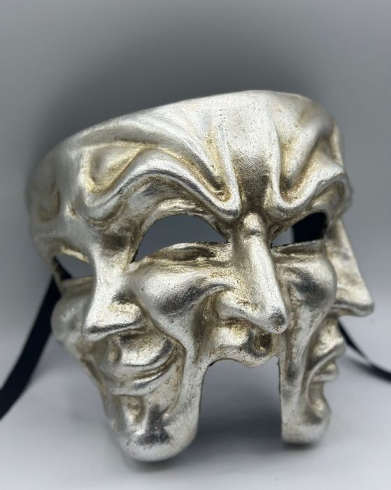 Máscara Três Faces Carnaval de Veneza