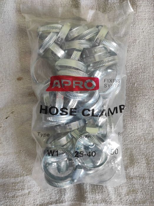 Хомут червячний APRO (8-12,  20-32, 25-40)