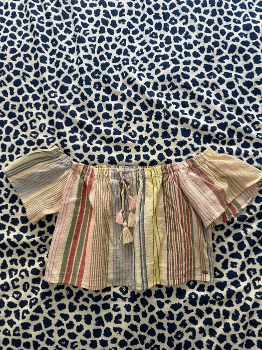 Top com decote à barco da Pull and Bear