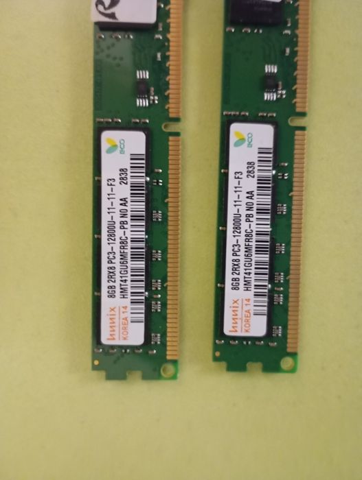 Hunix DDR3 16GB 2×8GB 12800U (1600) Intel AMD
