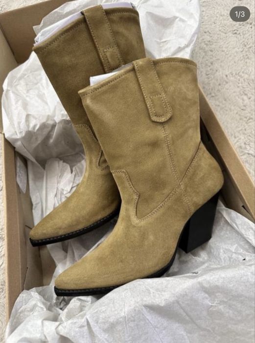 Шкіряні ковбойки Zara 38 розмір(24,5см)