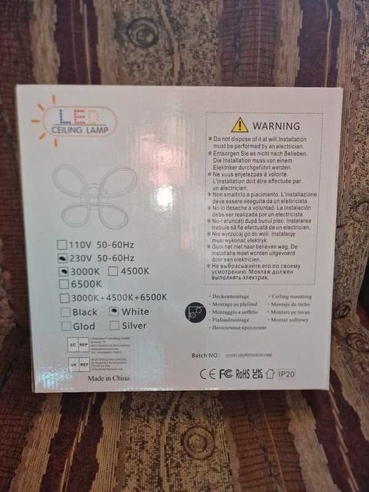 Ledowa lampa sufitowa
