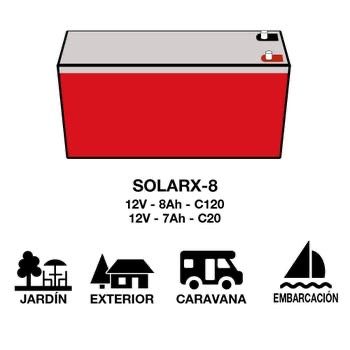 6 Baterias Solares Xunzel 8ah