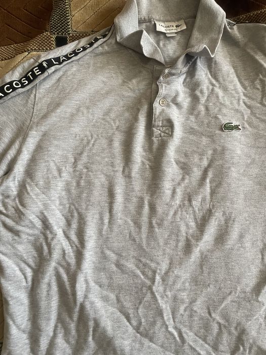 Поло lacoste на лампасах