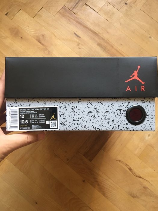 NIKE AIR JORDAN 4 RETRO SP X OFF WHITE rozm. 44.5 (CV9388 - 100)