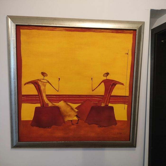 Dwa Obrazy na desce...