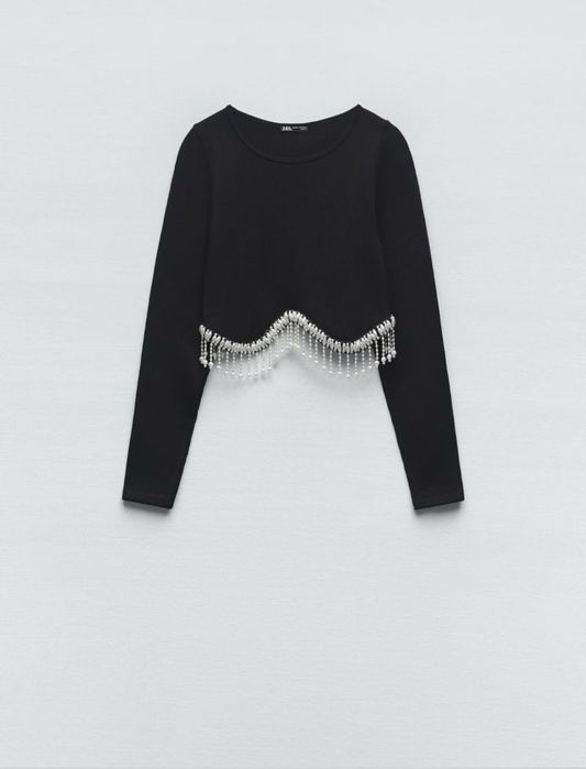 Шикарний топ светрик з довгим рукавом Зара С