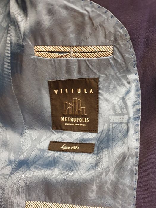 Garnitur męski VISTULA METROPOLIS 176/100/86 super slim plus kamizelka