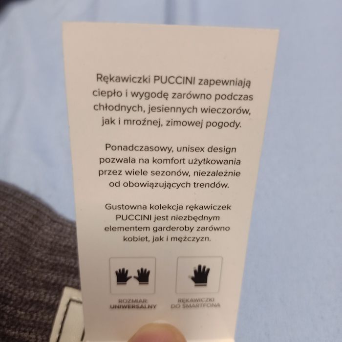 Rękawiczki zimowe Puccini