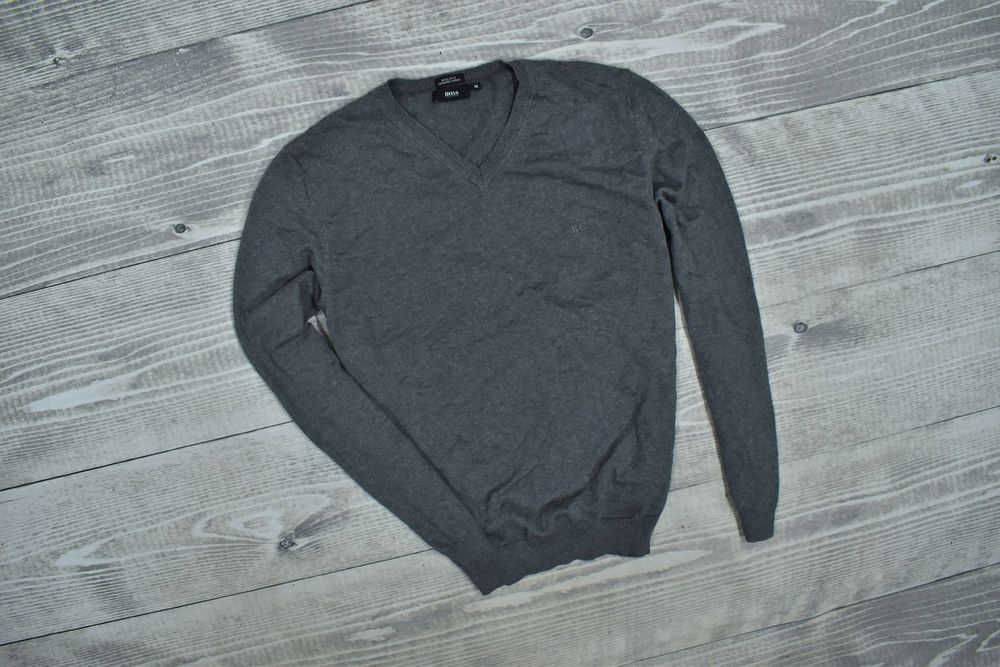 Hugo Boss Extrafine Merino Wool Sweter Męski Regular Fit M