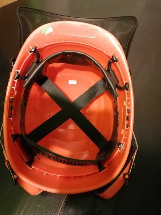 Kask ochronny BHP ochrona twarzy i słuchu