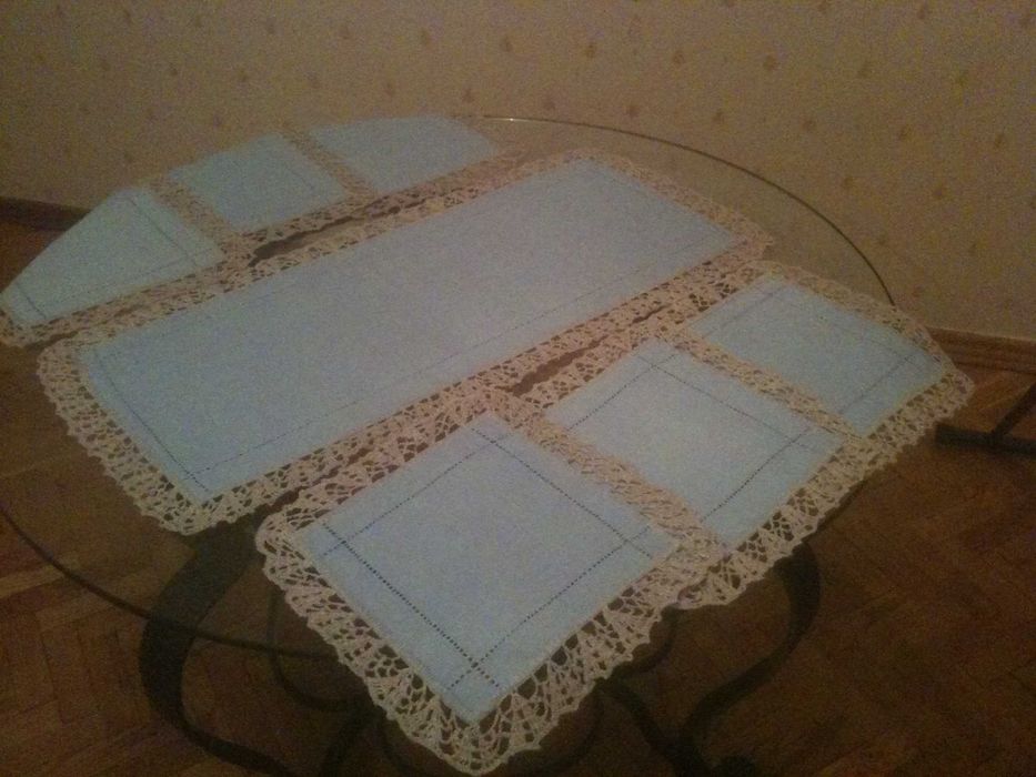 Набор сервировочных салфеток из натульного льна  на подарок