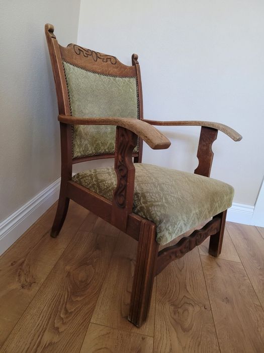 Fotel krzesło dębowy