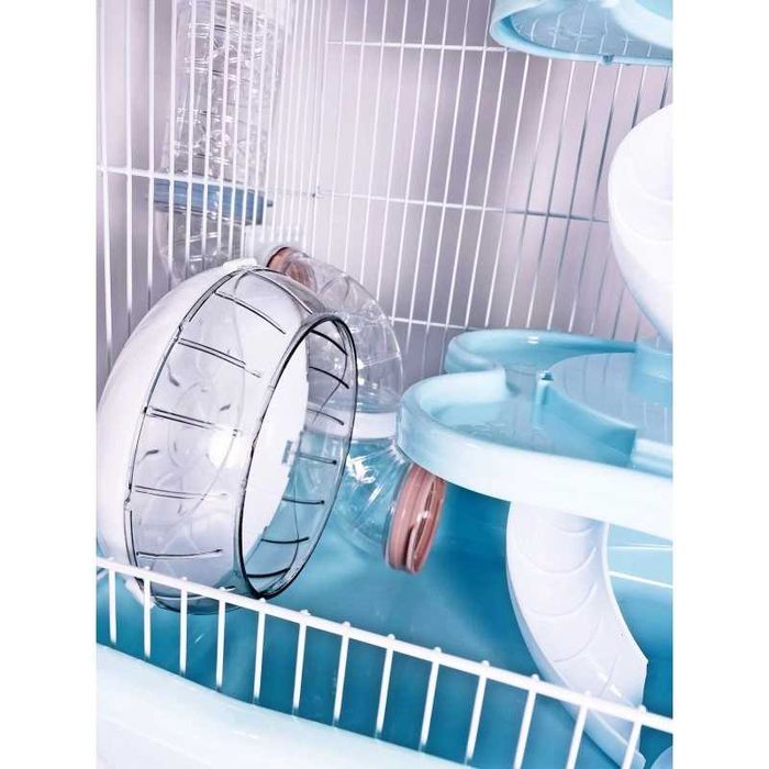 Просторная клетка для хомяков AV012B. Яркие цвета! 36х27х41см