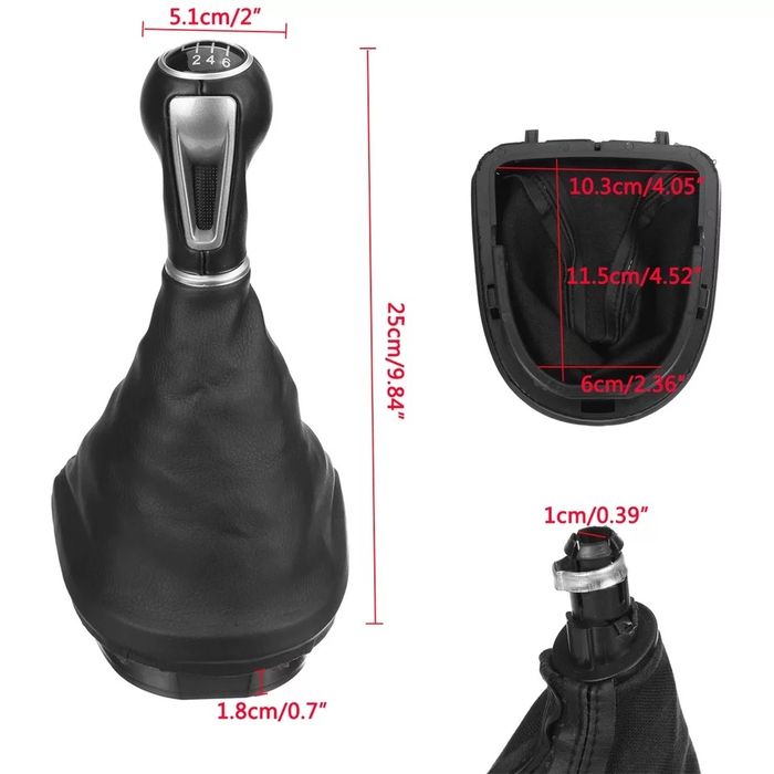 Moca manete de velocidades SEAT LEON , TOLEDO e ALTEA 5 e 6v nova PELE