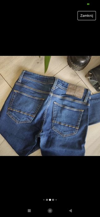 Spodnie męskie jeansy, rozm S, Burton