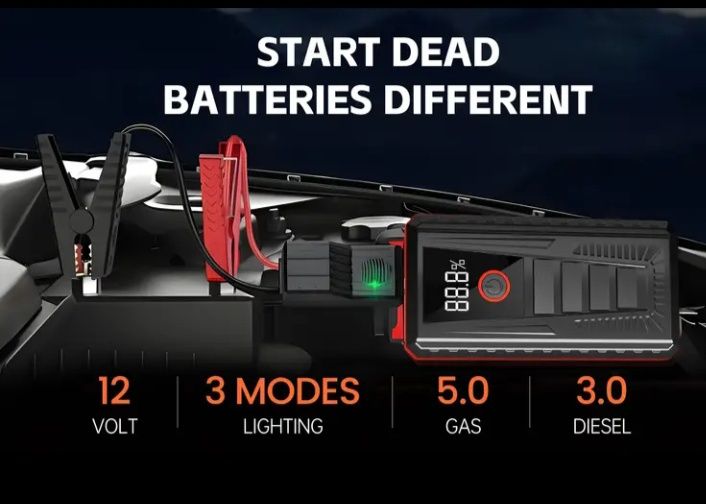 Бустер 1200А, пусковое для авто Car Jumps Starter