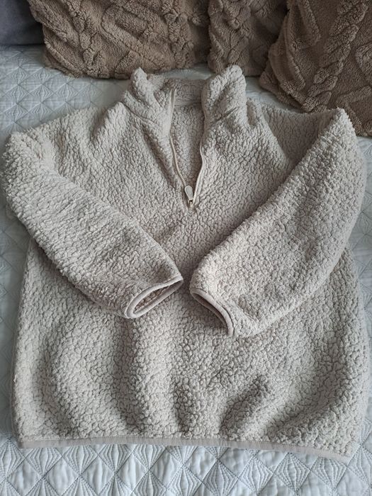 Mięciutka beżowa bluza S/M