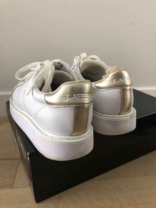 Białe sneakersy Ralph Lauren
