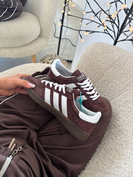 ‼️НОВИНКА‼️36-41 Adidas Spezial Handball Brown White samba sl 96