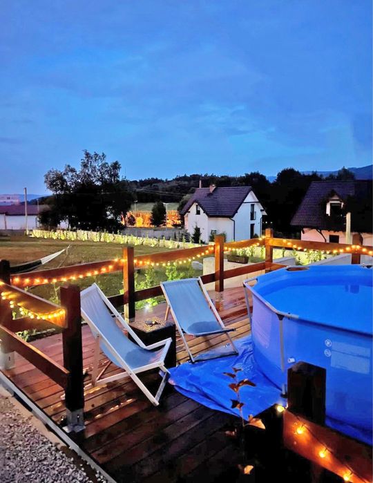 Domek w górach z basenem domki jacuzzi sauna widok na góry
