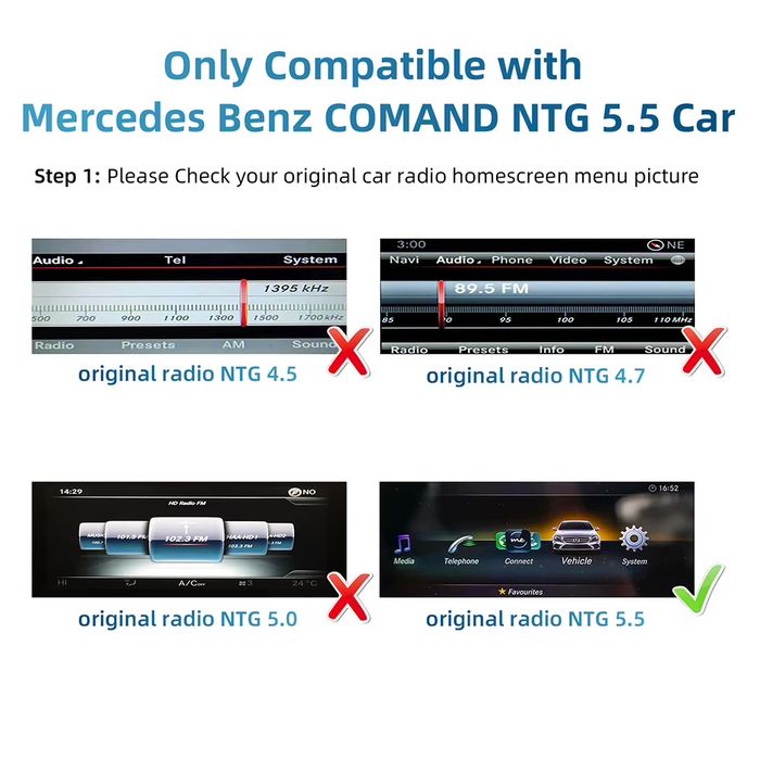 Box Carplay e Android Auto Mercedes