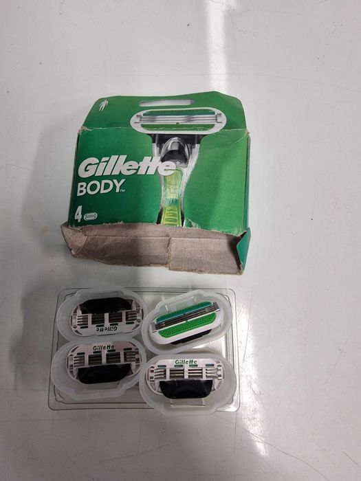 Wkłady Gillette Body Ostrza Wymienne do Maszynki Paski Lubrastrip System 3 Ostrzy Męskie do Ciała 4 sztuki Blister