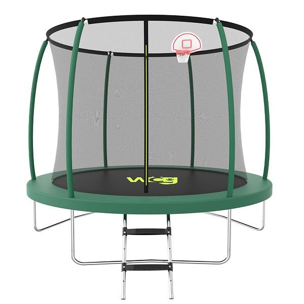 Батут WCG 305 см із внутрішньою захисною сіткою та LED підсвіткою 10FT