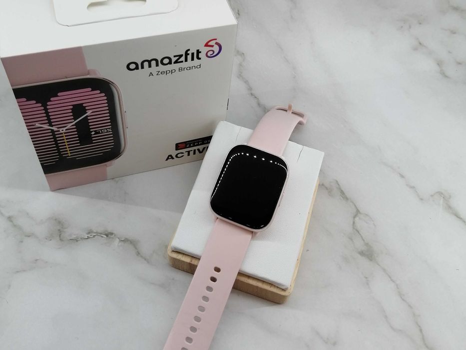 Amazfit Active Smartwatch różowy zegarek amoled gps