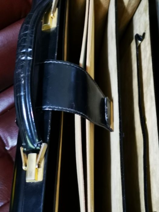 mala de executivo em pele genuina